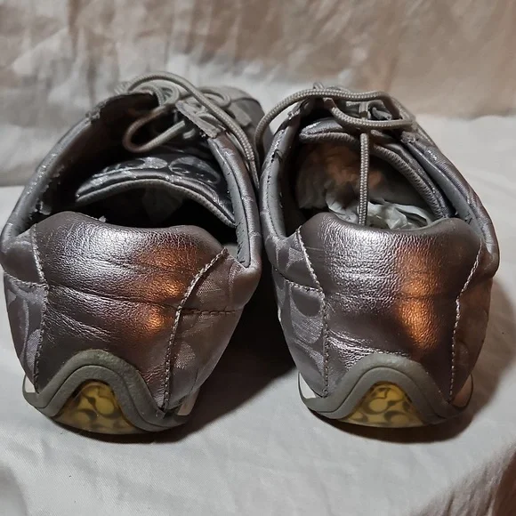 Coach Gray Monogram Sneakers - Picture 4 of 5